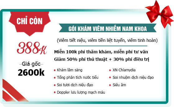 gói khám viêm nhiễm nam khoa