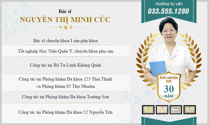 Bác sĩ chuyên khoa I Phụ Sản - Nguyễn Thị Minh Cúc